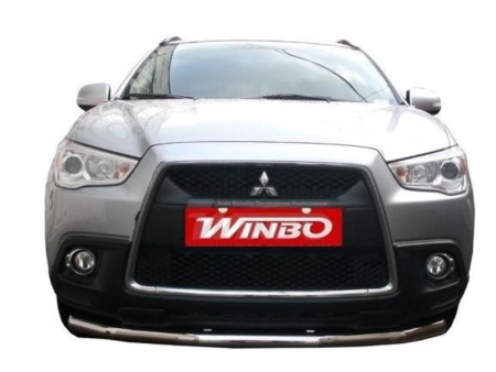 Mitsubishi ASX (2010-) защита переднего бампера из нержавеющей стали