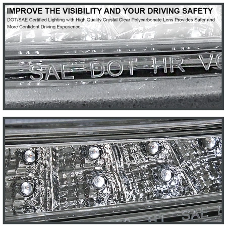 Chevrolet Cruze (2011-2016) фары передние хром линзованные диодной подсветкой в стиле Audi