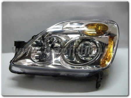 Honda CR-V II (02-04) USA фары передние линзовые хромированные, комплект 2 шт.
