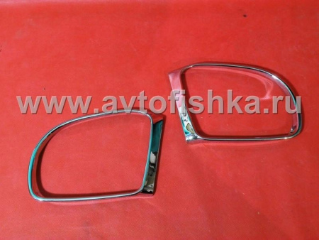 Mercedes W164 ML (05-08) хромированные рамки боковых зеркал, комплект 2 шт.