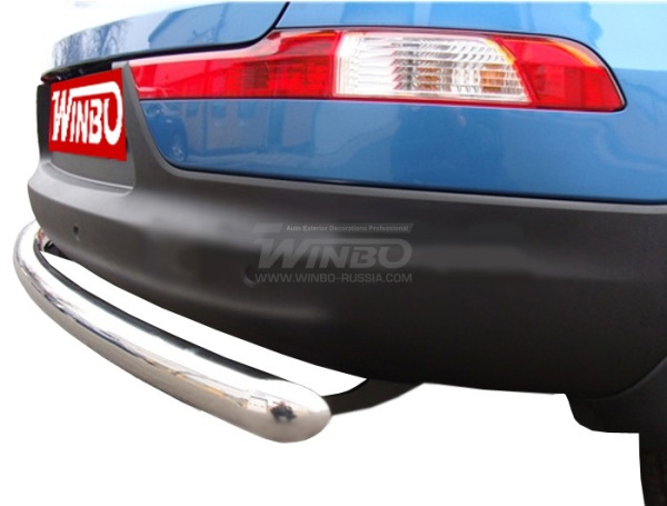 Kia Sportage (10-) защита заднего бампера из нержавеющей стали