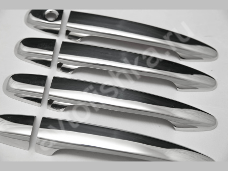 Toyota Camry (2007-) накладки на ручки дверей из нержавеющей стали, 4 шт.