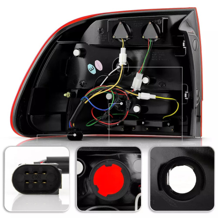 Porsche Cayenne (03-06) фонари задние светодиодные красно-тонированные, комплект 2 шт.