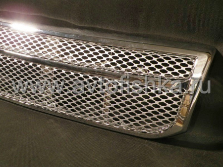 Toyota Land Cruiser Prado 120 (02-) решетка радиатора алюминиевая сетка с хромированной рамкой.