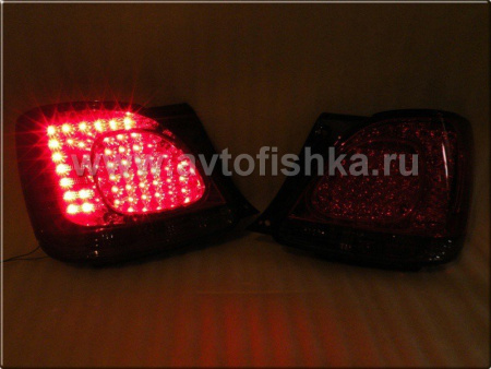 Lexus GS300, GS430 (97-04) задние фонари красно-тонированные светодиодные, комплект 2 шт.
