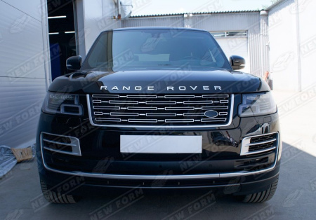 Land Rover Range Rover 4 поколение (рестайлинг) 2017 - 2022 Решетка радиатора дизайн 2023 года серебро