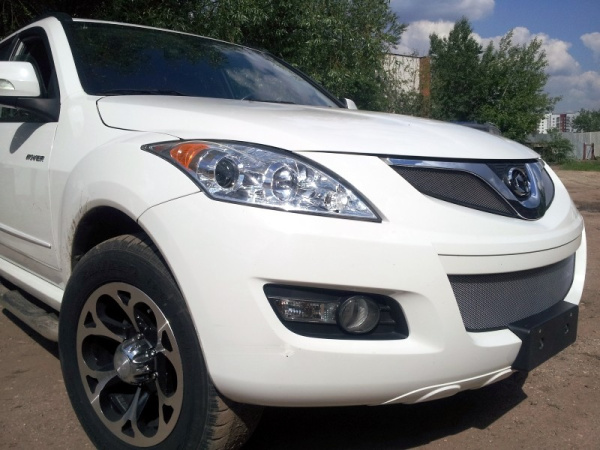 Great Wall Hover H5 (10–) Защита радиатора, хром, верх