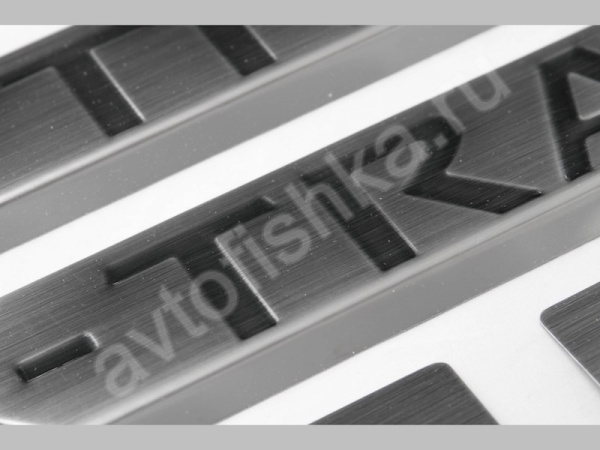 Nissan X-Trail (2006-) накладки на пороги из нержавеющей стали, 4 шт.