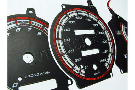 Toyota Celica VI (T20) 1994-1998 светодиодные шкалы (циферблаты) на панель приборов
