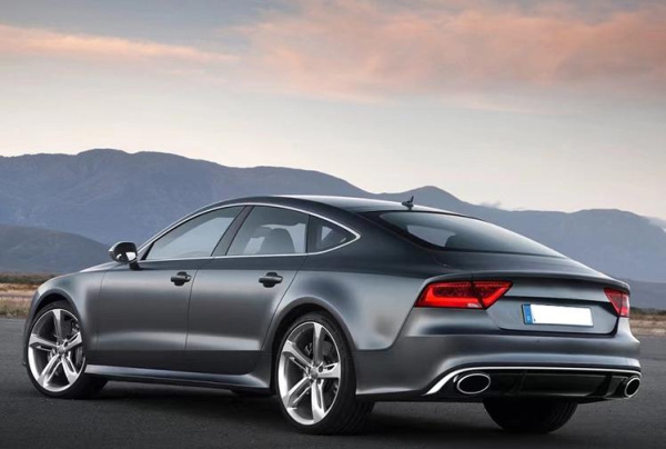 Диффузор RS7 S-line с насадками для Audi A7 2016-2018