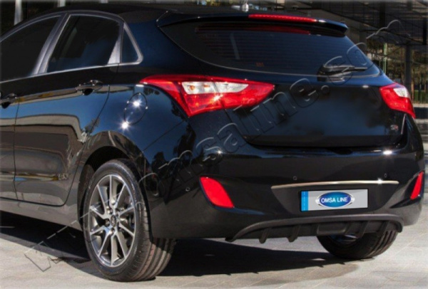 Hyundai i30 (12–) Накладка над номером, нерж.