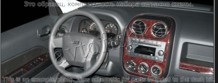 Декоративные накладки салона Jeep Compass/Patriot 2009-н.в.