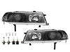 Honda Prelude (92-96) фары передние линзовые черные, комплект 2 шт.