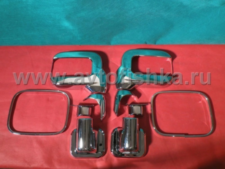 Hummer H2 (06-08) накладки на боковые зеркала, хромированные, пластик