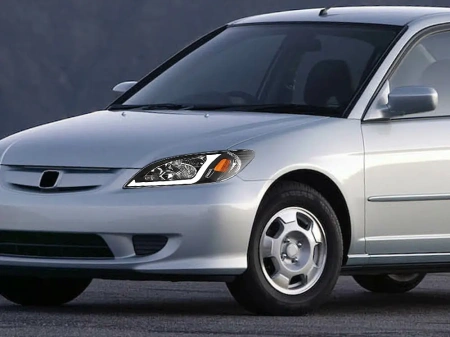 Honda Civic, Ferio (03-05) 4 дверн. седан фары передние линзовые черные, комплект 2 шт.