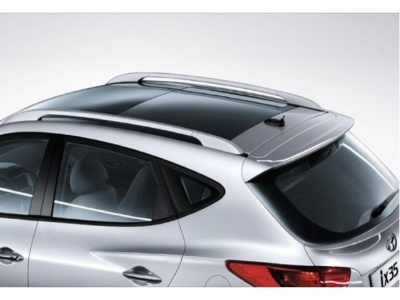 Hyundai Tucson ix35 (10-) рейлинги продольные на крышу, алюминиевые, дизайн "Оригинал", установочный комплект.
