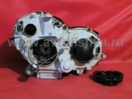 Mercedes C-class W203 (00-03) фары передние линзовые хромированные, под ксенон, с блоками розжига, с корректором, комплект 2 шт.