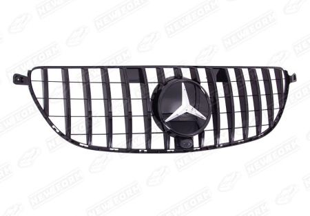 Mercedes-Benz GLE-Klasse W166 2015 - 2018 Решетка радиатора Panamerica черная на бампер 6.3 AMG