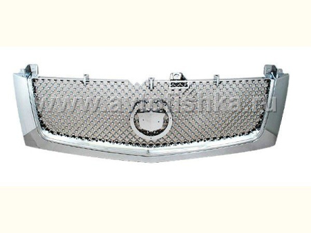 Cadillac Escalade (02-06) решетка радиатора хромированная, дизайн сетка.