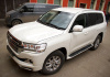 Toyota Land Cruiser LC 200 (1 рестайлинг) 2012 - 2015 Рейлинги стиль Lexus серебристые