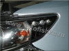 Toyota Corolla (2011-) фары передние линзовые черные со светящимися ободками с подсветкой DRL, комплект 2 шт.