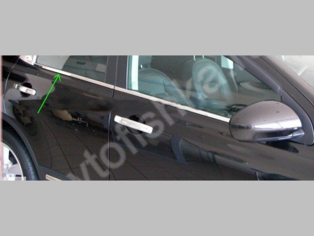 Nissan Note (2006-) молдинги окон нижние из нержавеющей стали, 4 шт.