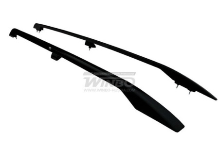 Mitsubishi Pajero 3 (2000-2007), Pajero 4 (2006-) рейлинги на крышу, черные, дизайн оригинал