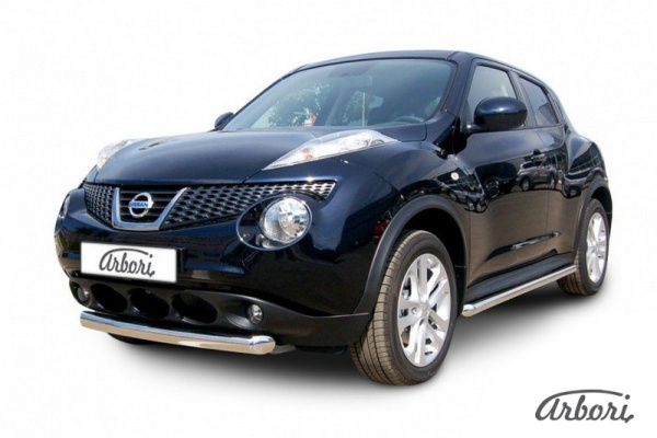 Защита переднего бампера Arbori d76 короткая NISSAN JUKE 2WD 2010-