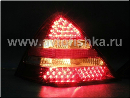 Mercedes-Benz R170 SLK (98-04) фонари задние светодиодные красно-белые, комплект 2 шт.
