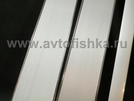 Mercedes-Benz W163 ML (98-05) накладки стоек дверей из нержавеющей стали с алюминием