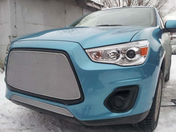 Mitsubishi ASX (13–) Защита радиатора Premium, хром, низ