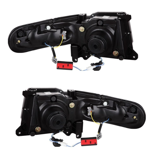 Toyota FJ Cruiser (07-15) фары линзовые в комплекте с решеткой радиатора, дизайн №1