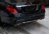 Mercedes-Benz S-Klasse W222 2013 - 2017 Диффузор заднего бампера с насадками 6.5 AMG