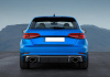 Черный диффузор RS3 для Audi A3 S-line 2017-2020