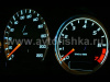Mercedes W209 CLK после 2002 г. светящиеся шкалы приборов - накладки на циферблаты панели приборов, дизайн № 1