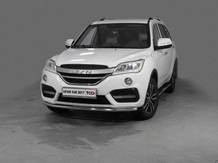 Lifan X60 (16–) Защита передняя нижняя 42,4 мм