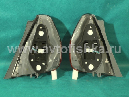 Honda Fit, Jazz (01-06) фонари задние светодиодные красно-тонированные, комплект 2 шт.