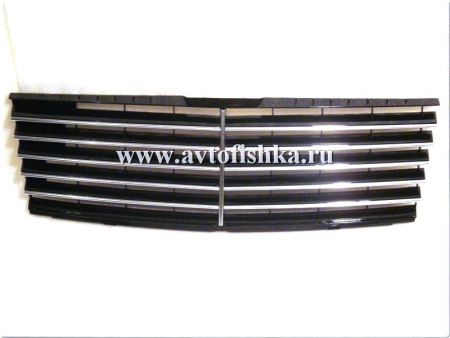 Mercedes C-class W202 черная вставка в штатную рамку радиаторной решетки, дизайн "Авангард".