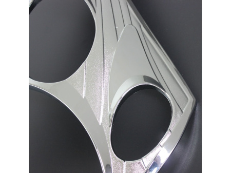 Toyota Land Cruiser Prado 120 (02-09) накладки передних фар хромированные, комплект 2 шт.