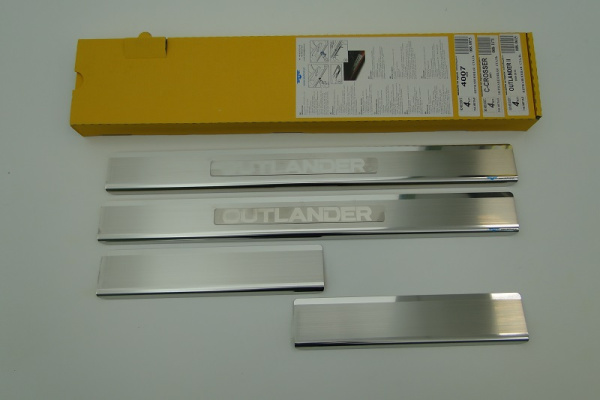 Mitsubishi Outlanter XL (06-) накладки на внутренние пороги, к-кт 4шт.