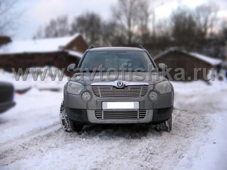Skoda Yeti (09-) Накладка на решетку бампера