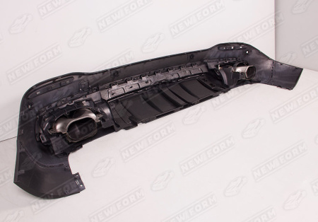 Mercedes-Benz GLS-Klasse X167 2019 - 2023 Диффузор заднего бампера с насадками на глушитель 5.3 AMG черный