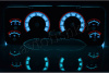Jeep Wrangler TJ светодиодные шкалы (циферблаты) на панель приборов