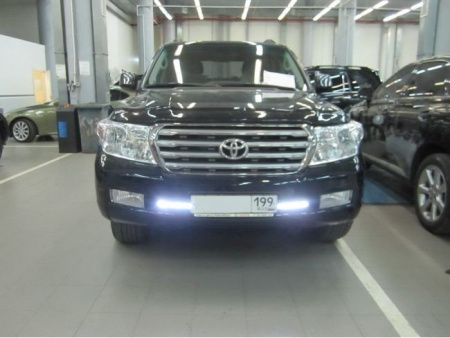 Toyota Land Cruiser 200 (08-) светодиодные DRL фары дневного света (дневные ходовые огни) - LED Daytime Running Lights, белый свет 6000К, 24 светодиода