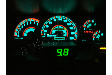 Daewoo Nexia светодиодные шкалы (циферблаты) на панель приборов