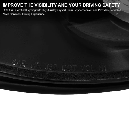 Dodge Neon (03-05) фары передние линзовые черные, со светящимися ободками и светодиодной подсветкой, комплект 2 шт.