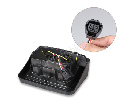 Jeep Wrangler (81-05) фонари задние черные, комплект 2 шт.