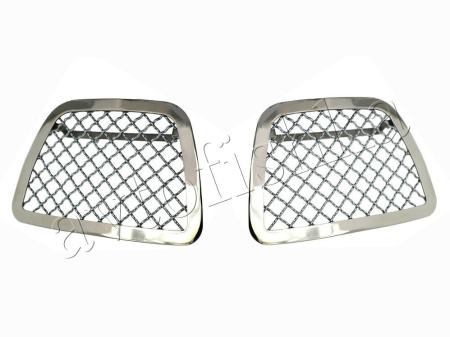 Chevrolet Tahoe (07-14) решетки переднего бампера в буксировочные отверстия, в стиле Bentley, комплект 2 шт.