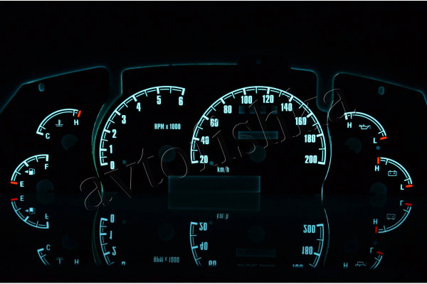 Ford Explorer светодиодные шкалы (циферблаты) на панель приборов