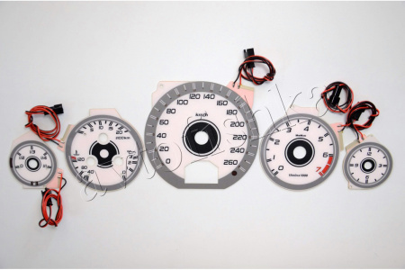 Mercedes W140 S светодиодные шкалы (циферблаты) на панель приборов